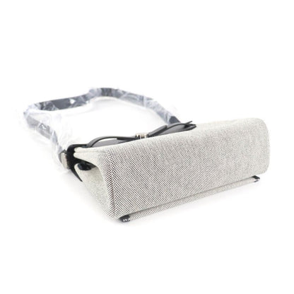 Hermes Herbag Her Bag Zip 20 Mini Black Ecru Toile Military Vache Hunter Silver