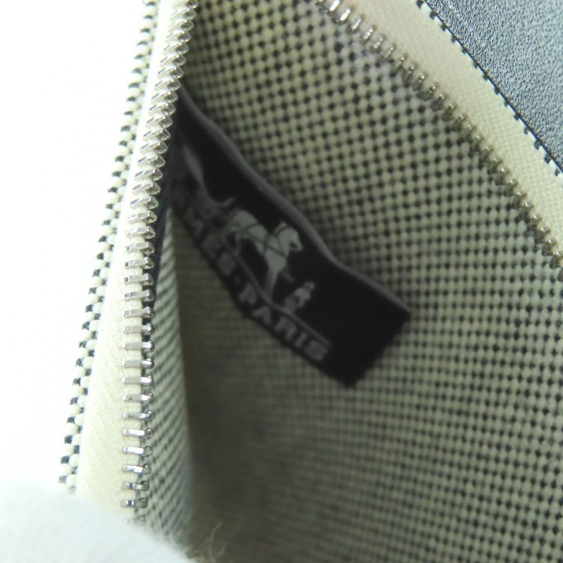 Hermes Herbag Her Bag Zip 20 Mini Black Ecru Toile Military Vache Hunter Silver