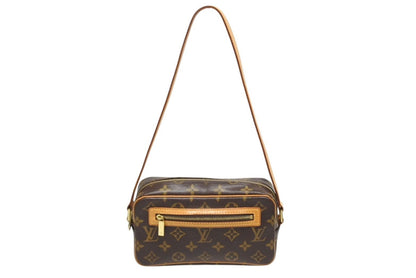 Louis Vuitton Pochette Cite Bag Monogram Canvas Leather Brown