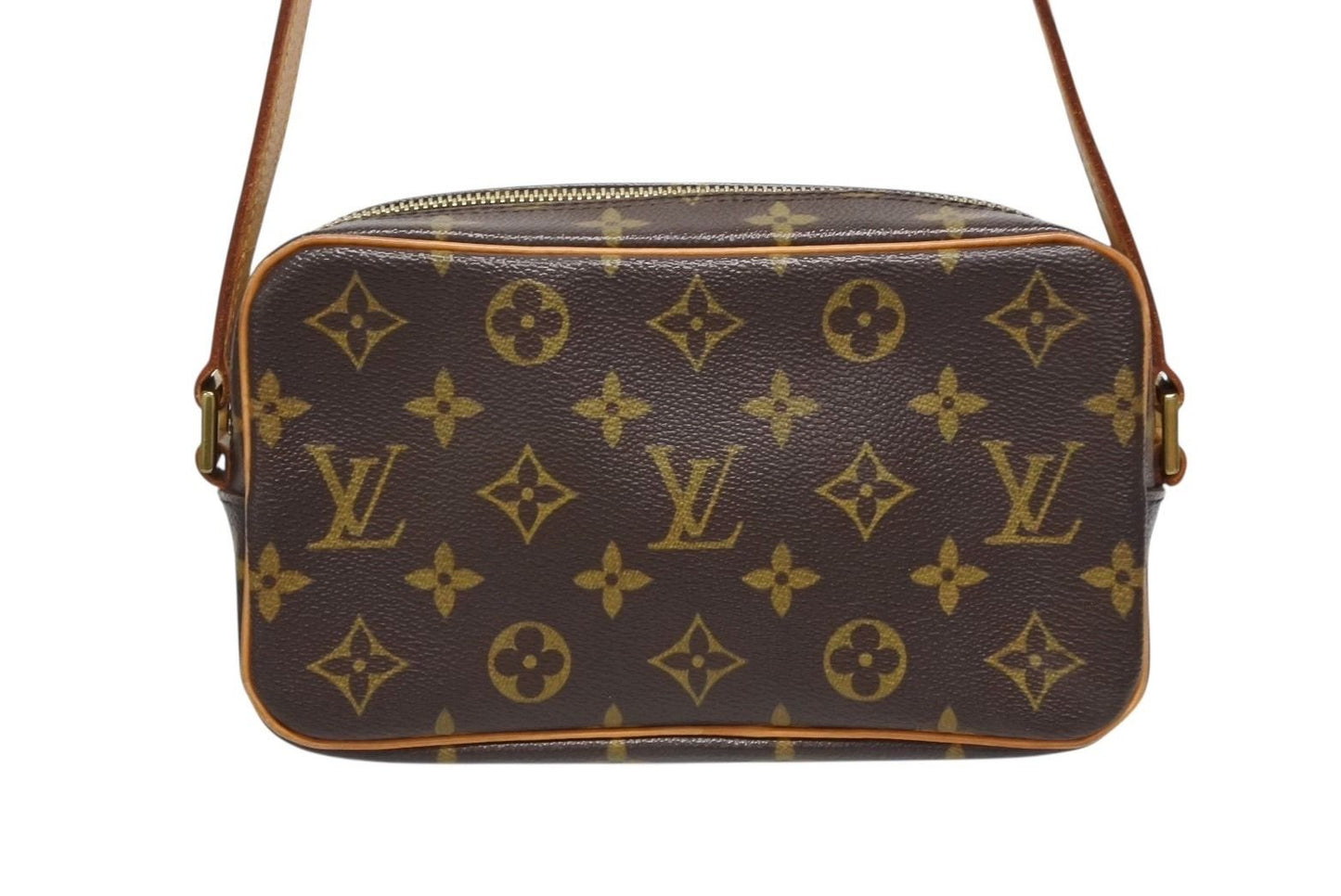 Louis Vuitton Pochette Cite Bag Monogram Canvas Leather Brown — view 3