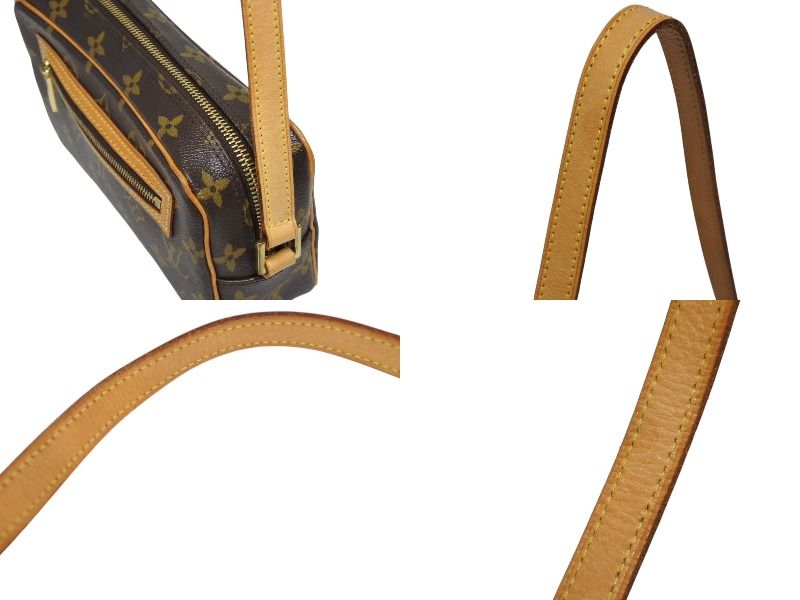 Louis Vuitton Pochette Cite Bag Monogram Canvas Leather Brown — view 5