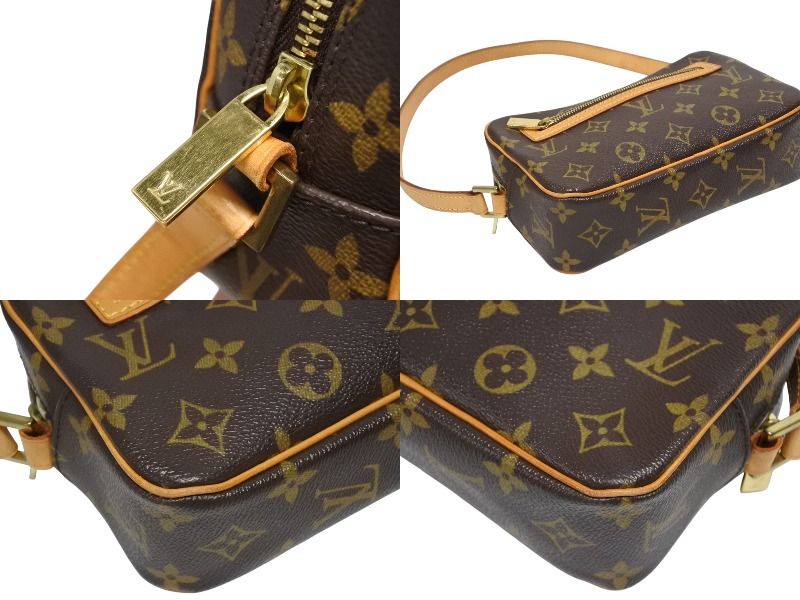 Louis Vuitton Pochette Cite Bag Monogram Canvas Leather Brown — view 6