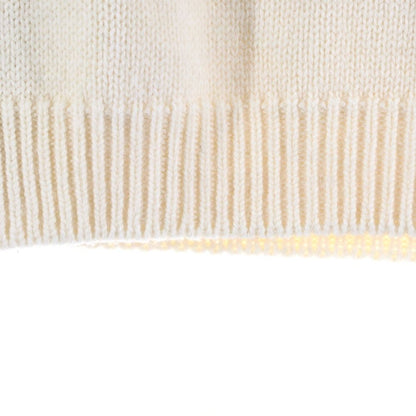 Celine 21aw Oversize D Shetland Wool Crew Neck Pullover Long Sleeve Knit Sweater