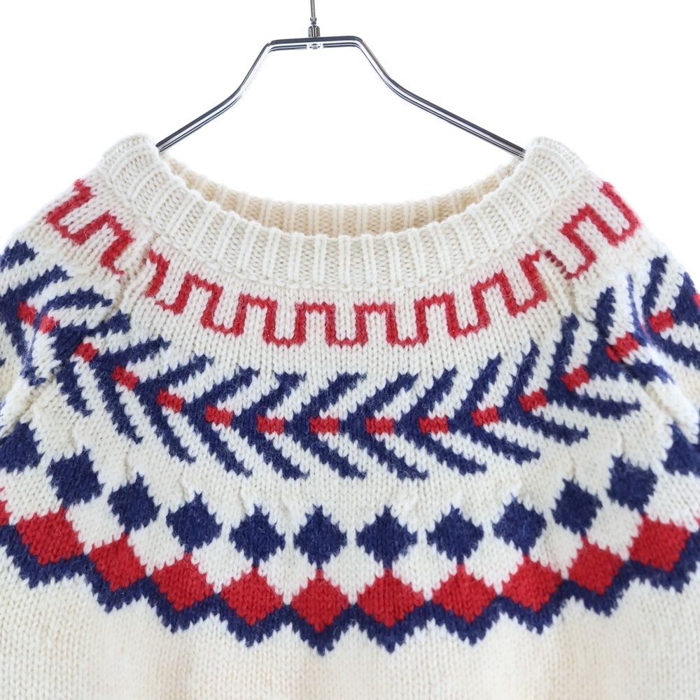 Celine 21aw Oversize D Shetland Wool Crew Neck Pullover Long Sleeve Knit Sweater