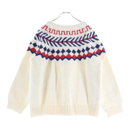 Celine 21aw Oversize D Shetland Wool Crew Neck Pullover Long Sleeve Knit Sweater