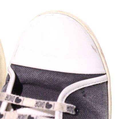 Dior Heart Logo Embroidery Gradient High Cut Shoes Sneakers White/black Women's