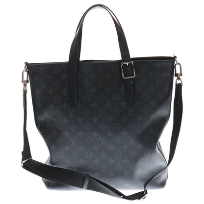Louis Vuitton Monogram Eclipse Apollo 2way Bag Tote Bag Handbag Black Silver