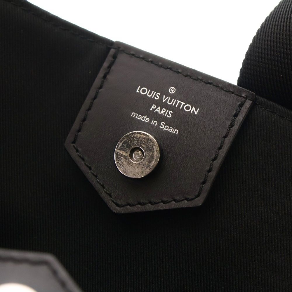 Louis Vuitton Monogram Eclipse Apollo 2way Bag Tote Bag Handbag Black Silver