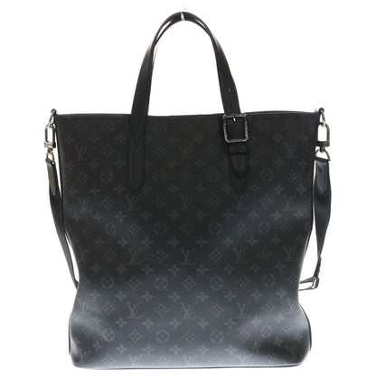 Louis Vuitton Monogram Eclipse Apollo 2way Bag Tote Bag Handbag Black Silver