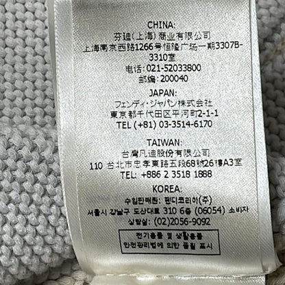 Fendi Cardigan Size 46 S Men's Excellent Condition - Beige And Light Gray Long