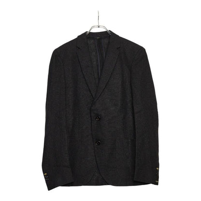 Fendi 2B Tailored Jacket Size 50 Black Linen Cotton Men's Fendi