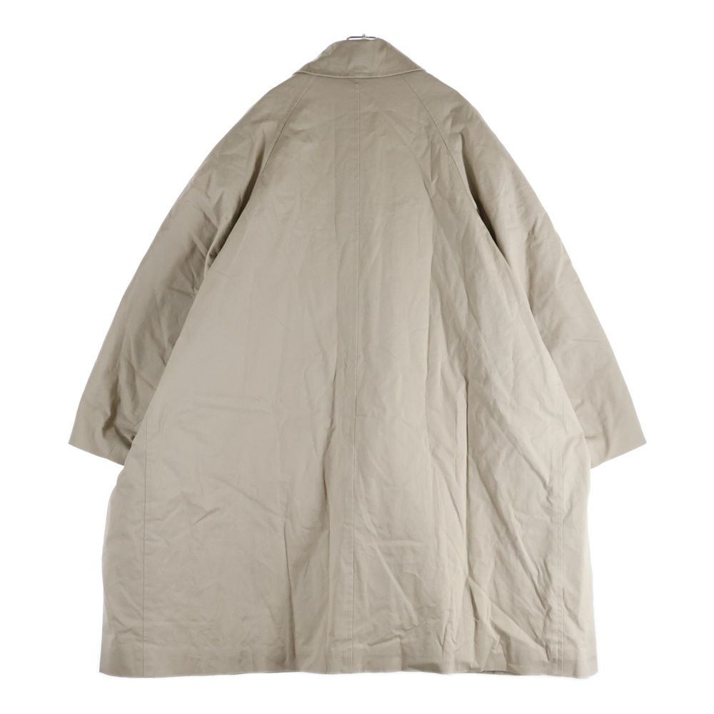 Balenciaga 19aw 5b Double Pocket Filling Oversize Long Coat Beige