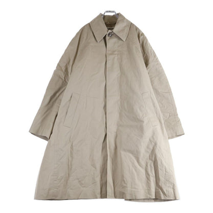 Balenciaga 19aw 5b Double Pocket Filling Oversize Long Coat Beige