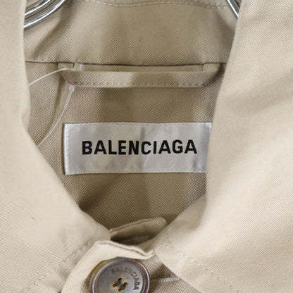 Balenciaga 19aw 5b Double Pocket Filling Oversize Long Coat Beige