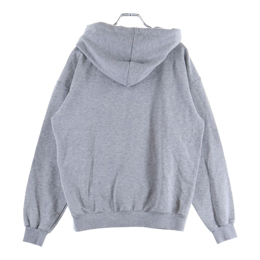 Celine Triomphe Logo Embroidery Pullover Sweatshirt Hoodie Gray