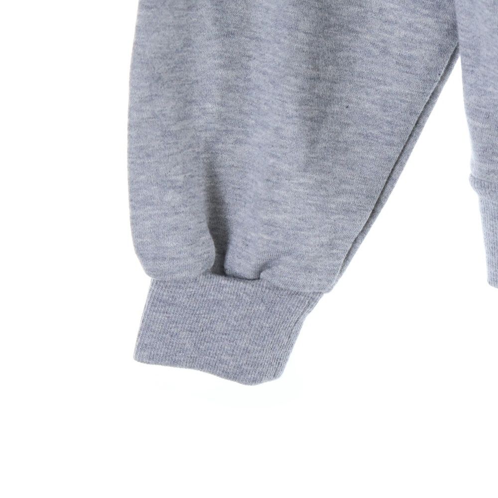 Celine Triomphe Logo Embroidery Pullover Sweatshirt Hoodie Gray