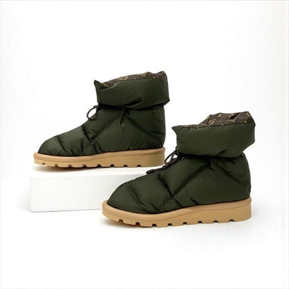 Louis Vuitton Pillow Line Monogram Boots Short Shoes Nylon Khaki Brown