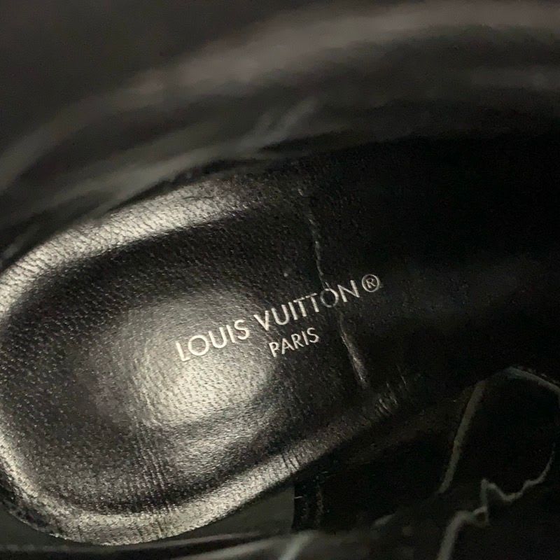 Louis Vuitton Silhouette Line Monogram Boots Short Shoes Suede Black