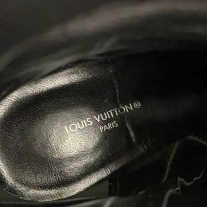 Louis Vuitton Silhouette Line Monogram Boots Short Shoes Suede Black