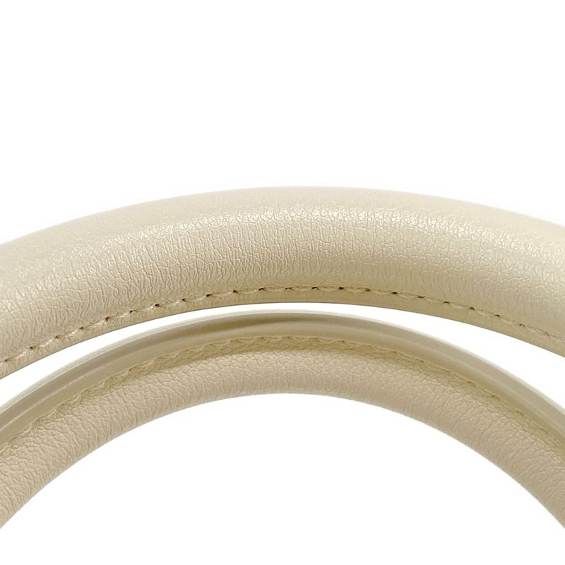 DIOR Christian Dior Handbag Excellent Condition Groove 20 Ivory Mini Boston