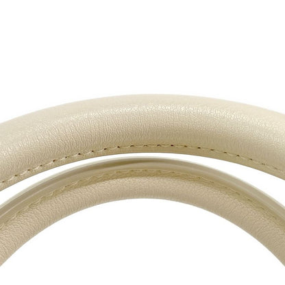 DIOR Christian Dior Handbag Excellent Condition Groove 20 Ivory Mini Boston