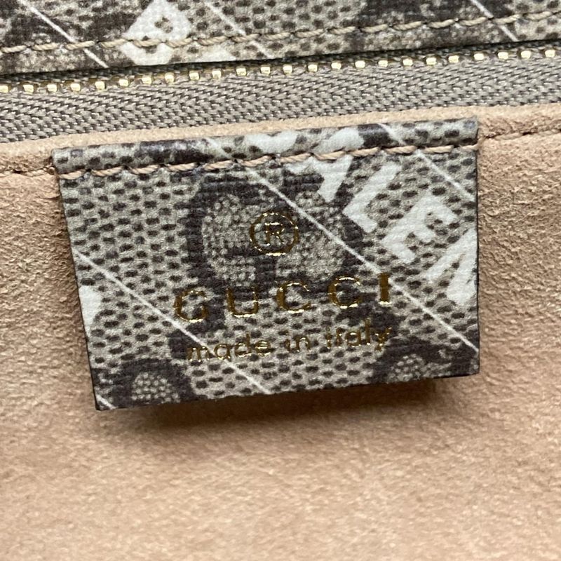 Gucci Shoulder Bag Similar GG Plus GG Supreme Horsebit 1955 602204 Beige X Dark