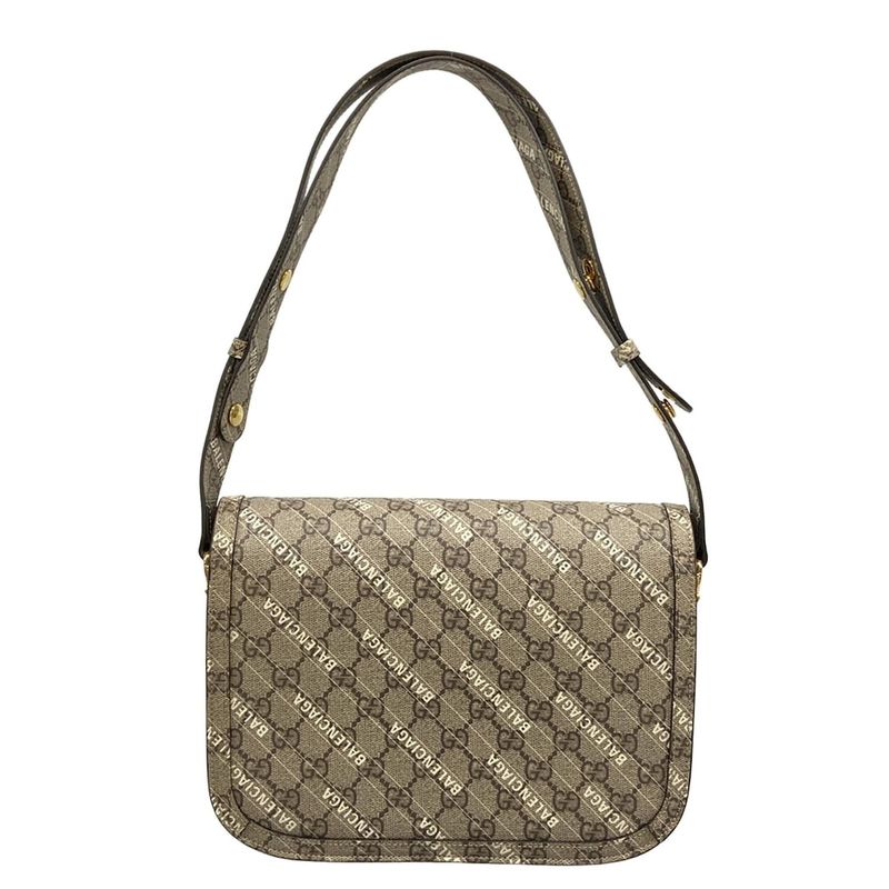 Gucci Shoulder Bag Similar GG Plus GG Supreme Horsebit 1955 602204 Beige X Dark
