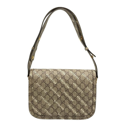 Gucci Shoulder Bag Similar GG Plus GG Supreme Horsebit 1955 602204 Beige X Dark