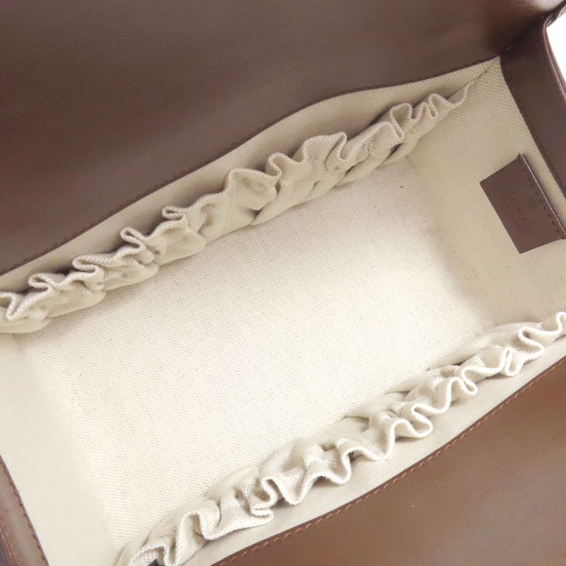 Gucci 645453 Horsebit 1955 GG Supreme 2WAY Handbag PVC Leather Women