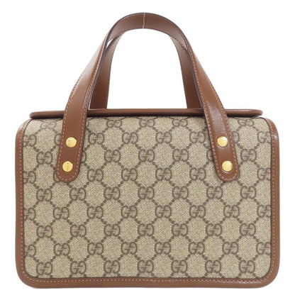 Gucci 645453 Horsebit 1955 GG Supreme 2WAY Handbag PVC Leather Women