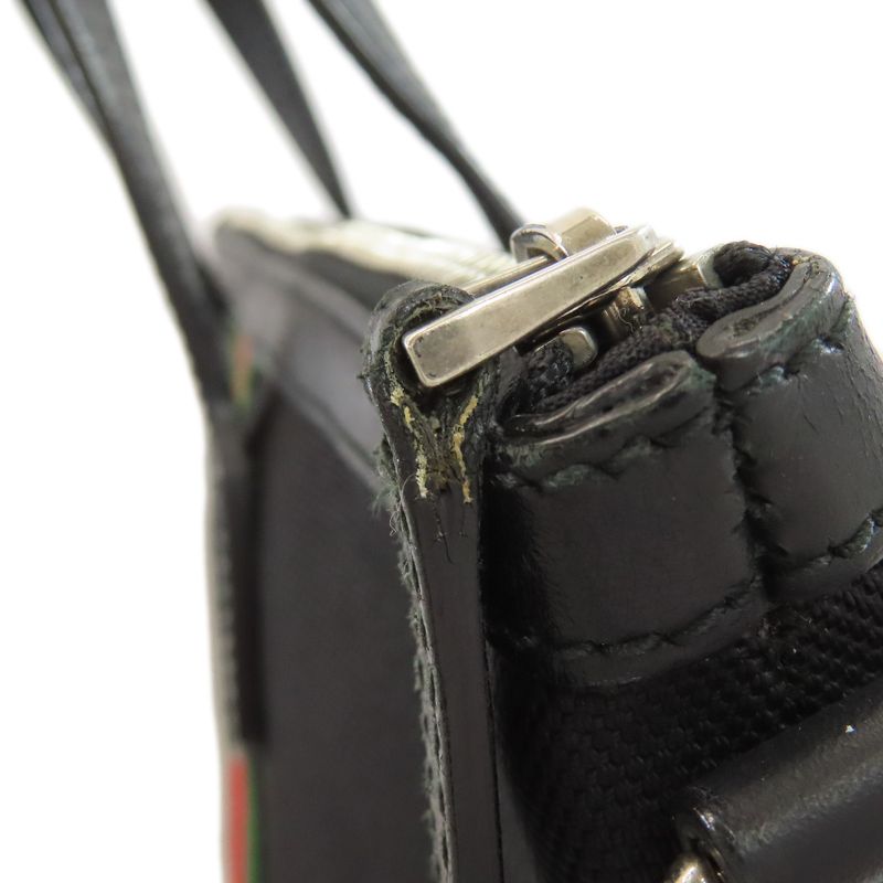 Gucci 368559 Sherry Line 2 Way Handbag Nylon Canvas Women