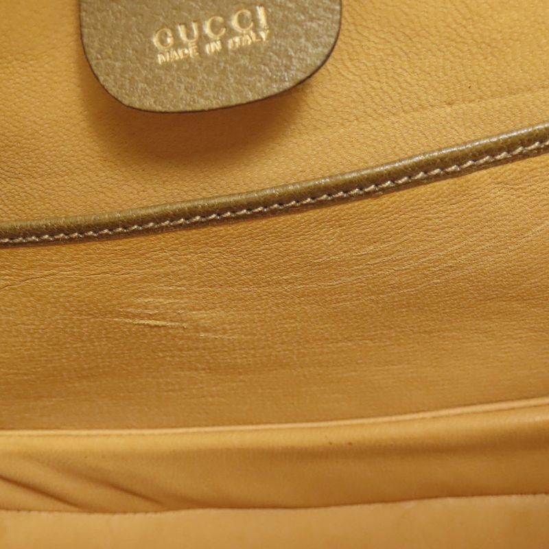 Gucci 000-29-0633 Bamboo Handle 2-way Handbag Calf Women