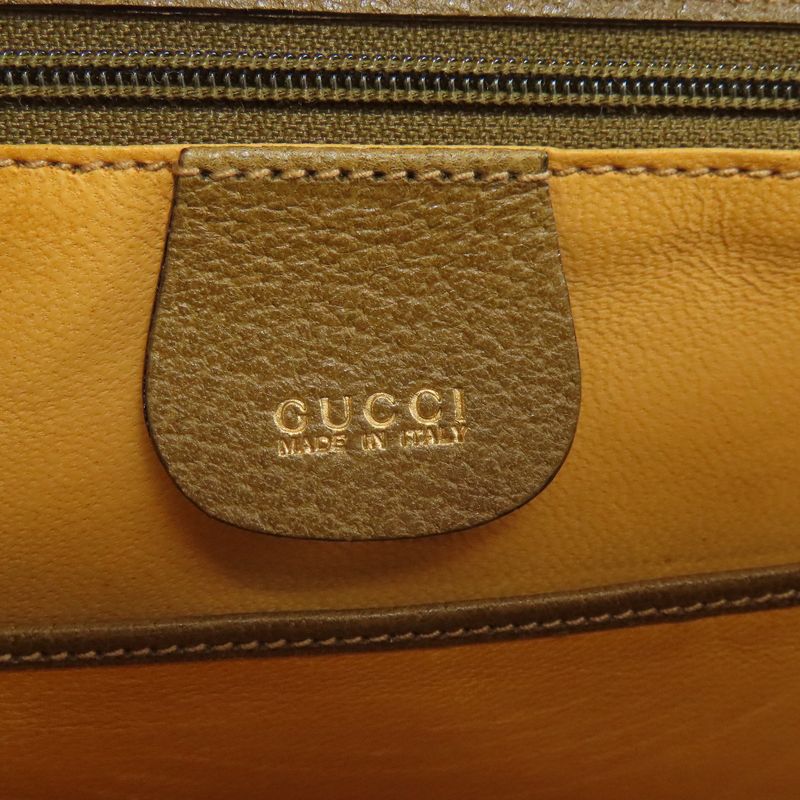 Gucci 000-29-0633 Bamboo Handle 2-way Handbag Calf Women