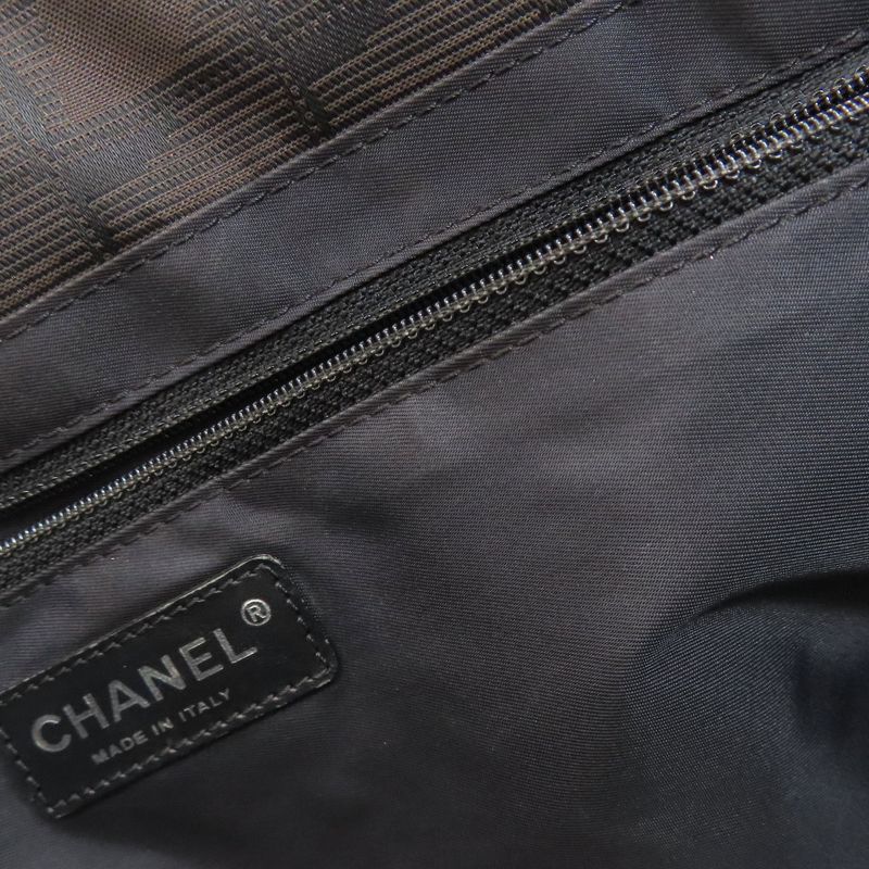 Chanel New Travel Line MM Tote Bag Nylon Jacquard Women