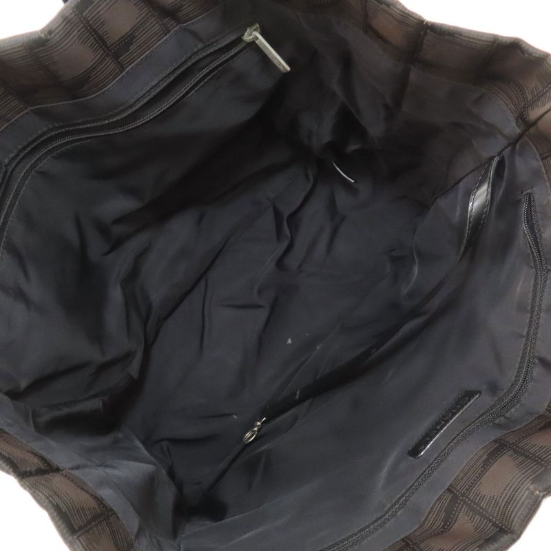 Chanel New Travel Line MM Tote Bag Nylon Jacquard Women