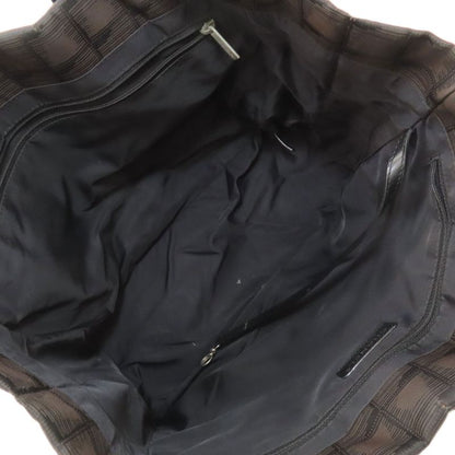 Chanel New Travel Line MM Tote Bag Nylon Jacquard Women