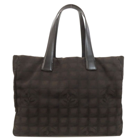 Chanel New Travel Line MM Tote Bag Nylon Jacquard Women