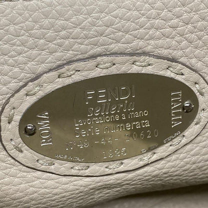 Fendi Handbag Peekaboo Iconic Medium Selleria 8bn290 Dark Grey Leather