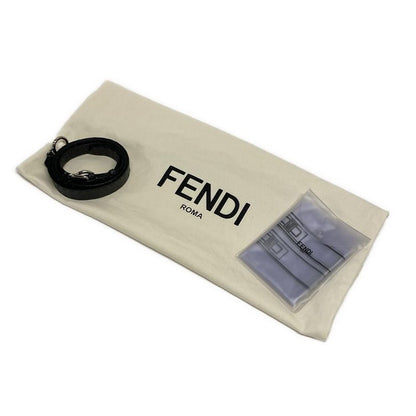 Fendi Handbag Peekaboo Iconic Medium Selleria 8bn290 Dark Grey Leather