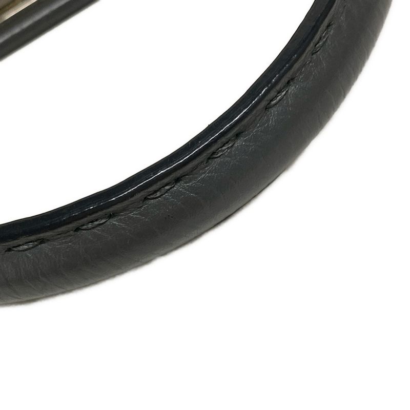 Fendi Handbag Peekaboo Iconic Medium Selleria 8bn290 Dark Grey Leather