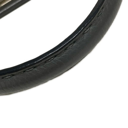 Fendi Handbag Peekaboo Iconic Medium Selleria 8bn290 Dark Grey Leather