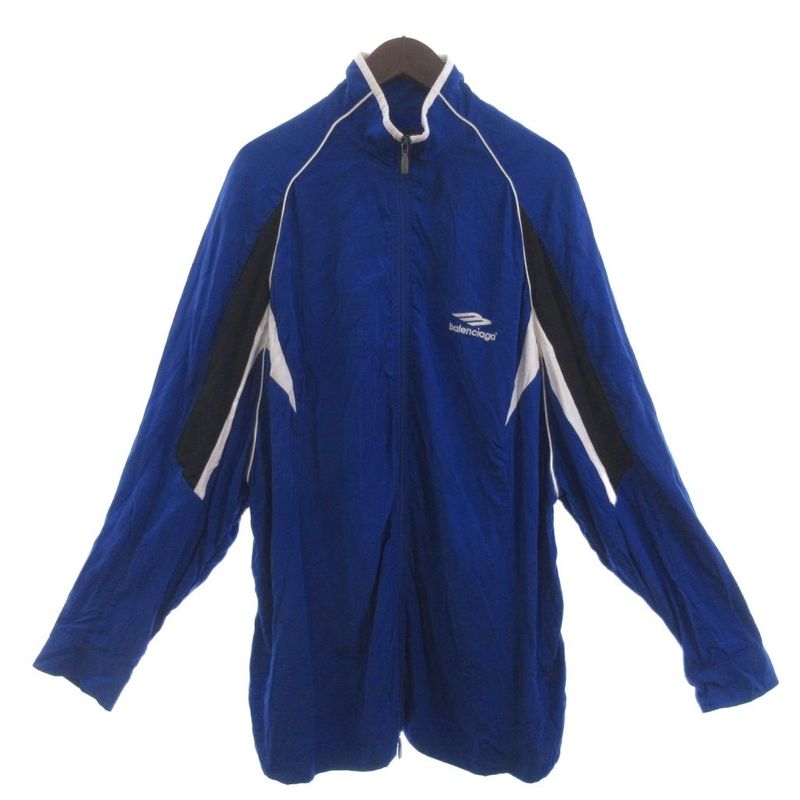 Balenciaga 3B Sports ICON Tracksuit Track Jacket Blouson Jersey Blue L
