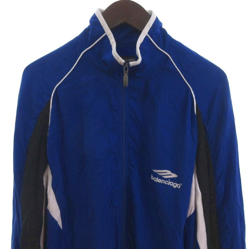 Balenciaga 3B Sports ICON Tracksuit Track Jacket Blouson Jersey Blue L