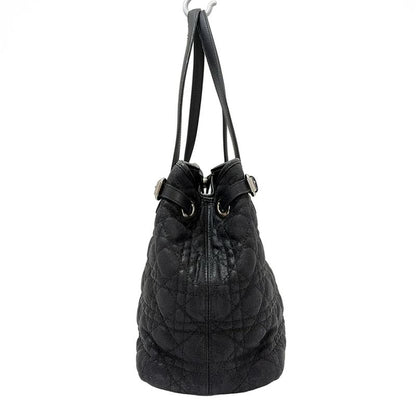 DIOR Christian Dior Tote Bag Panarea Black Leather