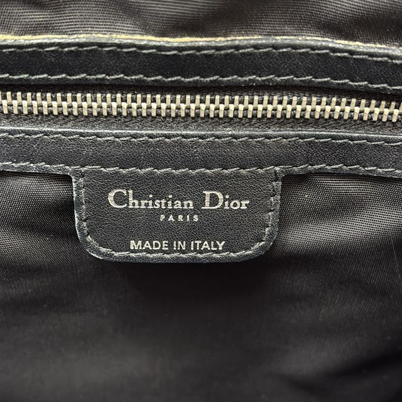DIOR Christian Dior Tote Bag Panarea Black Leather