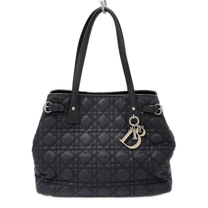 DIOR Christian Dior Tote Bag Panarea Black Leather