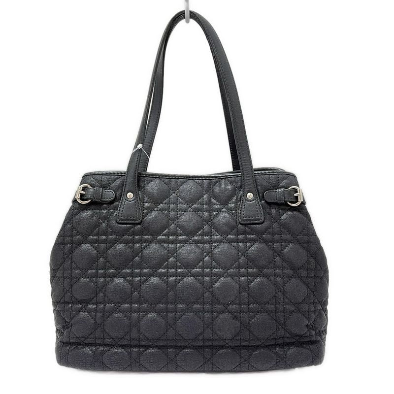 DIOR Christian Dior Tote Bag Panarea Black Leather