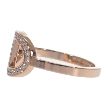 Hermes Chaine D'ancre Contour MM #53 no 13 B Ring 18K Pink Gold Diamond