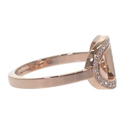 Hermes Chaine D'ancre Contour MM #53 no 13 B Ring 18K Pink Gold Diamond