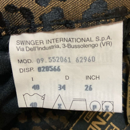 Fendi Jeans Skirt Size L 40 Women - Brown And Black Knee Length Leopard Print